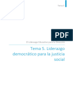 Tema 5. Liderazgo Democrático para La Justicia Social