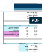 GATE Sheet