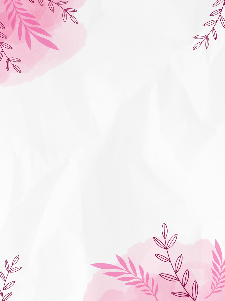 Folha A4 Aquarela Com Flores Rosa - 20240428 - 210432 - 0000 | PDF