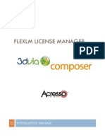 3DVIA Composer FlexLM Install Manual