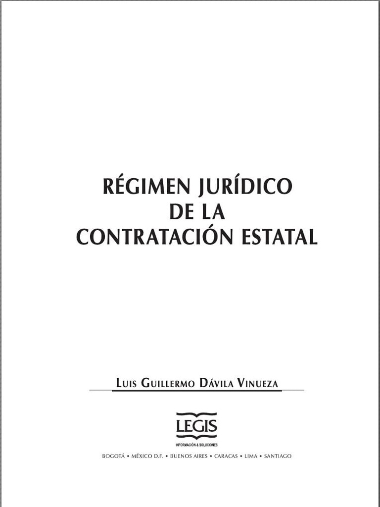 Dávila, Luis Guillermo, Régimen Jurídico de La Contratación Estatal, 25