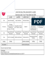 MENU ESC. BENITO  15-19 ABRIL 2024