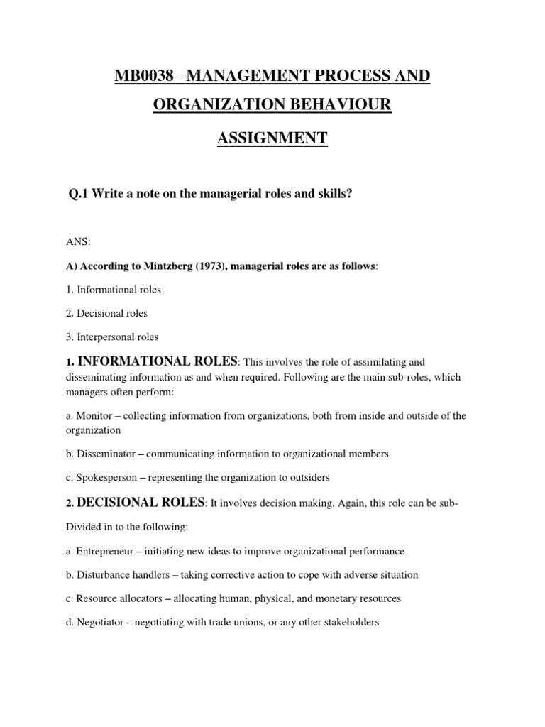 Managerial Roles and Skills Overview | PDF | Perception | Power (Social ...