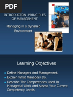 Introducton - Principles of Management: Managing in A Dynamic Environment