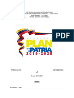 El Plan de La Patria 2019