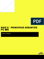 Raio X - Principais Assuntos PC MG