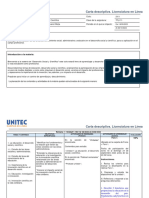 Carta Descriptiva TFB1PP - TFL171