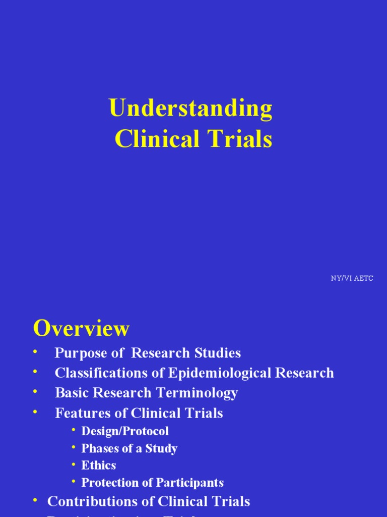 Understanding Clinical Trials | PDF