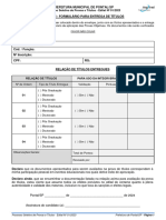 Anexo Iii - Formulário para Entrega de Títulos