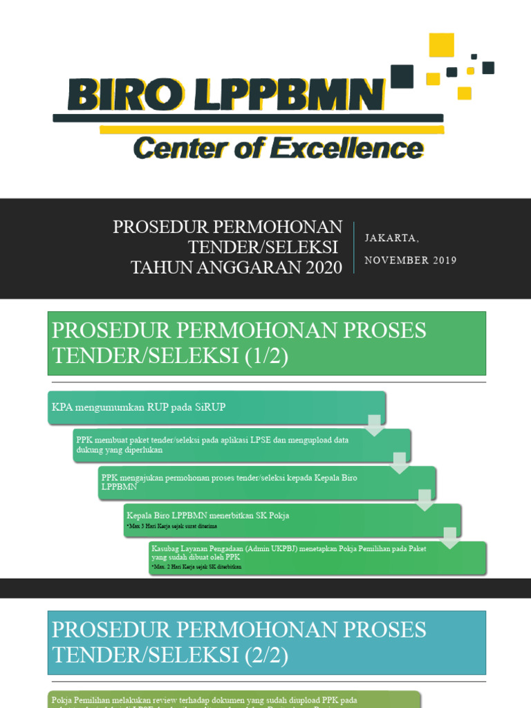 Prosedur Tender Edit | PDF