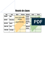 Horario de Clases Nuevo