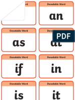 Phase 2 Decoable Tricky Word Cards
