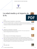 La Edad Media y El Imperio de La Fe. Timeline - Timetoast Timelines