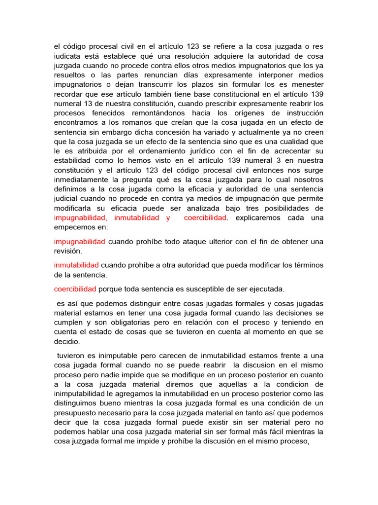 Cosa Juzgada | PDF | Res Judicata | Ley procesal