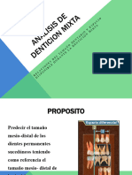 Analisis de Dentición Mixta