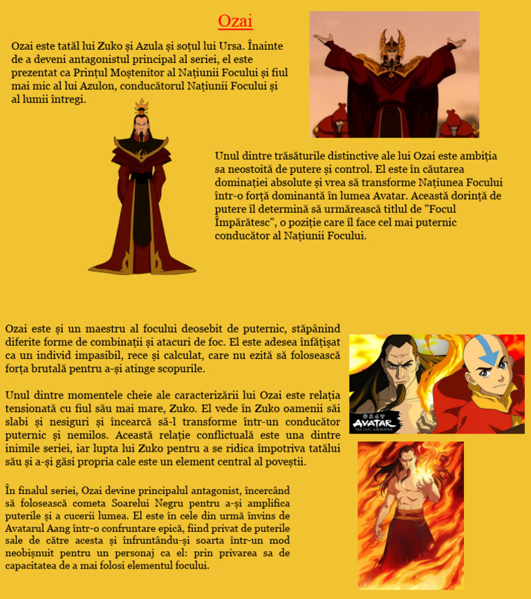Personaj Avatar | PDF
