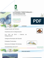 Sesión - Categorización de La Entidades Territoriales