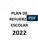 Plan de Refuerzo Escolar 2022-2
