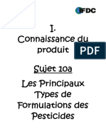 10a Les Principaux Types de Formulation de Pesticides