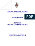 Policy On Sexual Harassment 2013