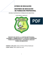 Ministerio de Educación Vice Ministerio de Educación Superior de Formación Profesional