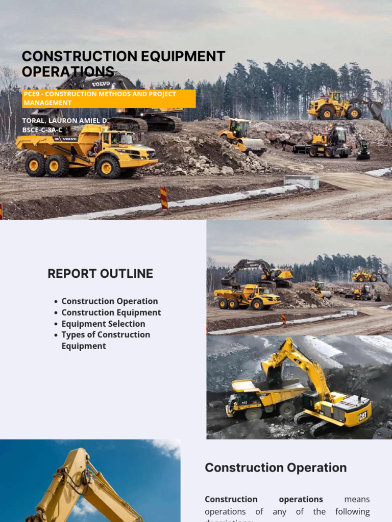 Construction Equipment Operations Guide | PDF | Heavy Equipment ...