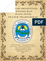 Definisi Dan Jenis-Jenis Teater Tradisional