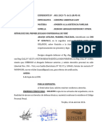 Designo Abogado Defensor y Otros - Araujo Avelino, Maribel Feliciana
