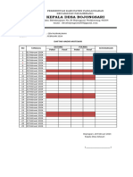 Daftar Hadir Pebruari