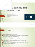 Trivia Quiz World Culture