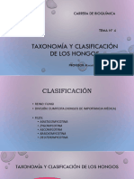 Tema 4 - TAXONOMÍA Y CLASIFICACIÓN DE LOS HONGOS