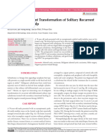 A Case of Malignant Transformation of Solitary Rec