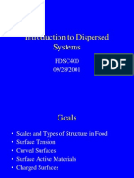 Introduction to Dispersed Systems