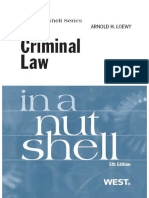 Criminal Law in A Nutshell, 5th - Arnold Loewy