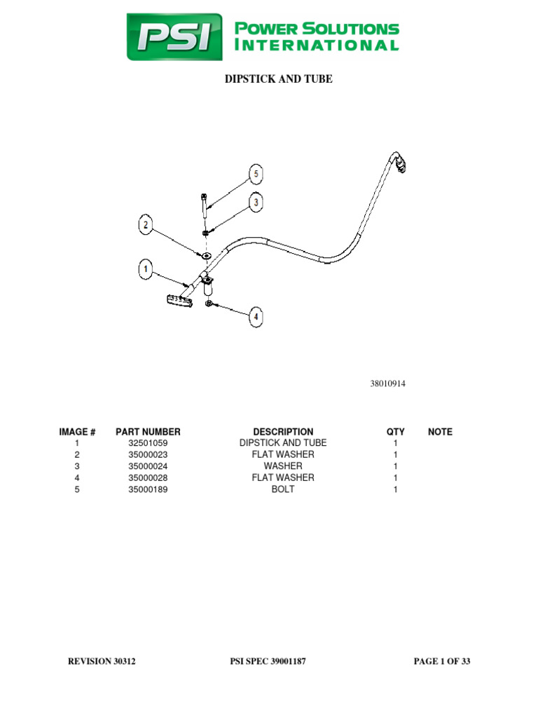 PSI 8.8L Engine Parts List | PDF | Internal Combustion Engine | Machines