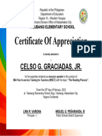 Certificate of Participation Lac