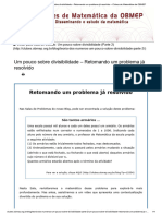 PROBLEMA DO ARMÁRIO Um Pouco Sobre Divisibilidade - Retomando Um Problema Já Resolvido - Clubes