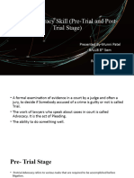 Munni Trial Advocacy Skill (Pre-Trial and Post-Trial Stage