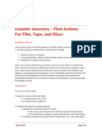 Resource Disaster Recover First Actions