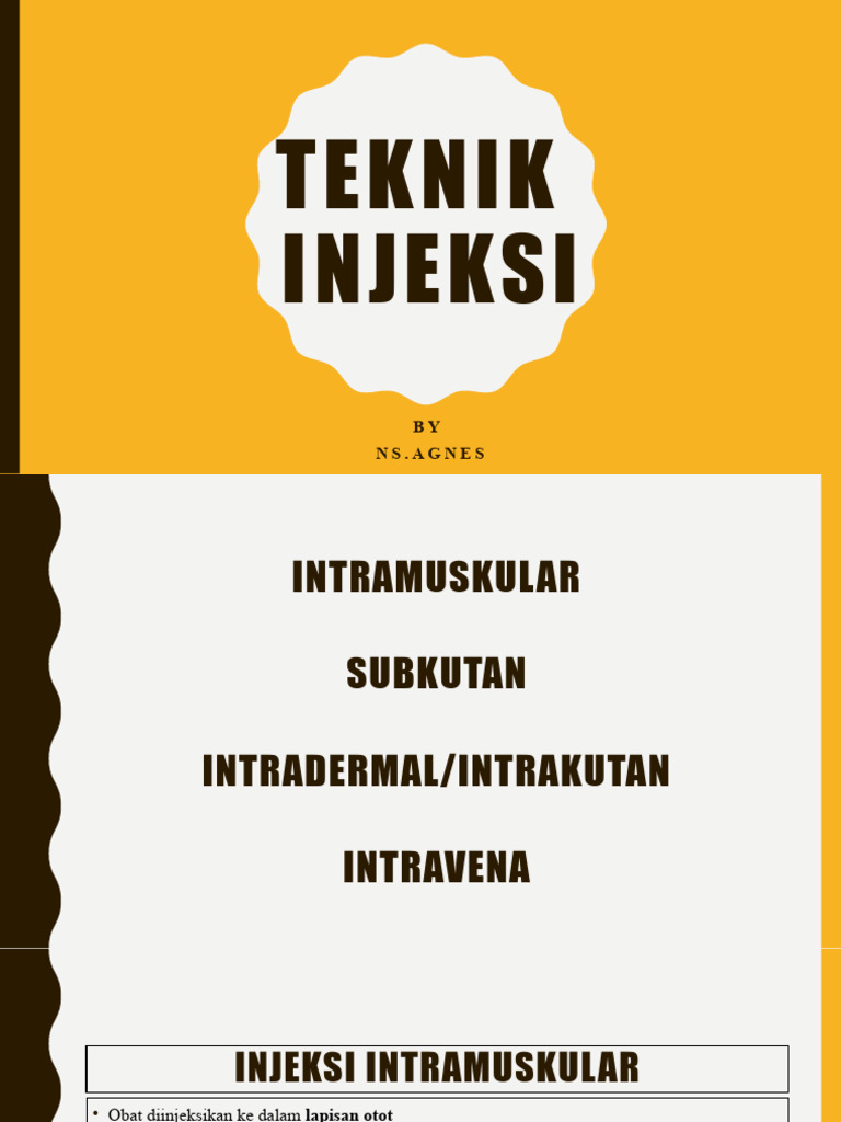 Teknik Injeksi dan Prosedurnya | PDF | Sains & Matematika