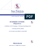 Adults 1. Summer Intensive Course 2023