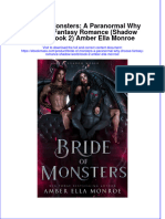 Free Download Bride of Monsters A Paranormal Why Choose Fantasy Romance Shadow World Book 2 Amber Ella Monroe Full Chapter PDF