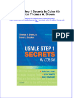 Free Download Usmle Step 1 Secrets in Color 4Th Edition Thomas A Brown Full Chapter PDF