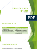 Prosedur Pencairan Pip 2024