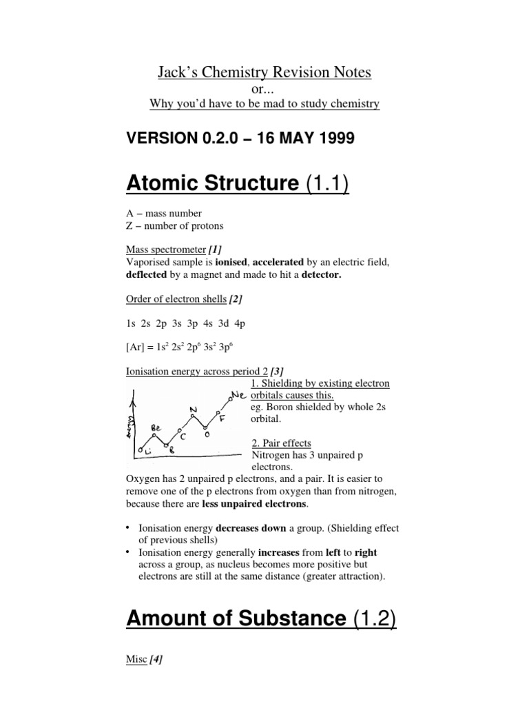 Chemistry Atomic Struture | PDF | Amine | Buffer Solution