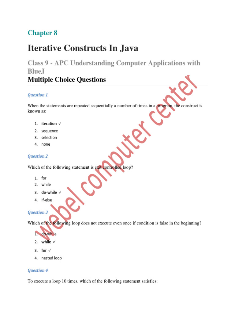 Class Ix Itterative Statement | PDF | Control Flow | Computer Programming