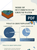 Mode of Occurrences of Groundwater 1