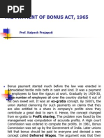 Payment of Bonus Act 1965