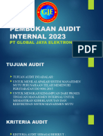 Pembukaan Audit Internal 2023