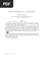 Data Acquisition in Labview: National Instruments